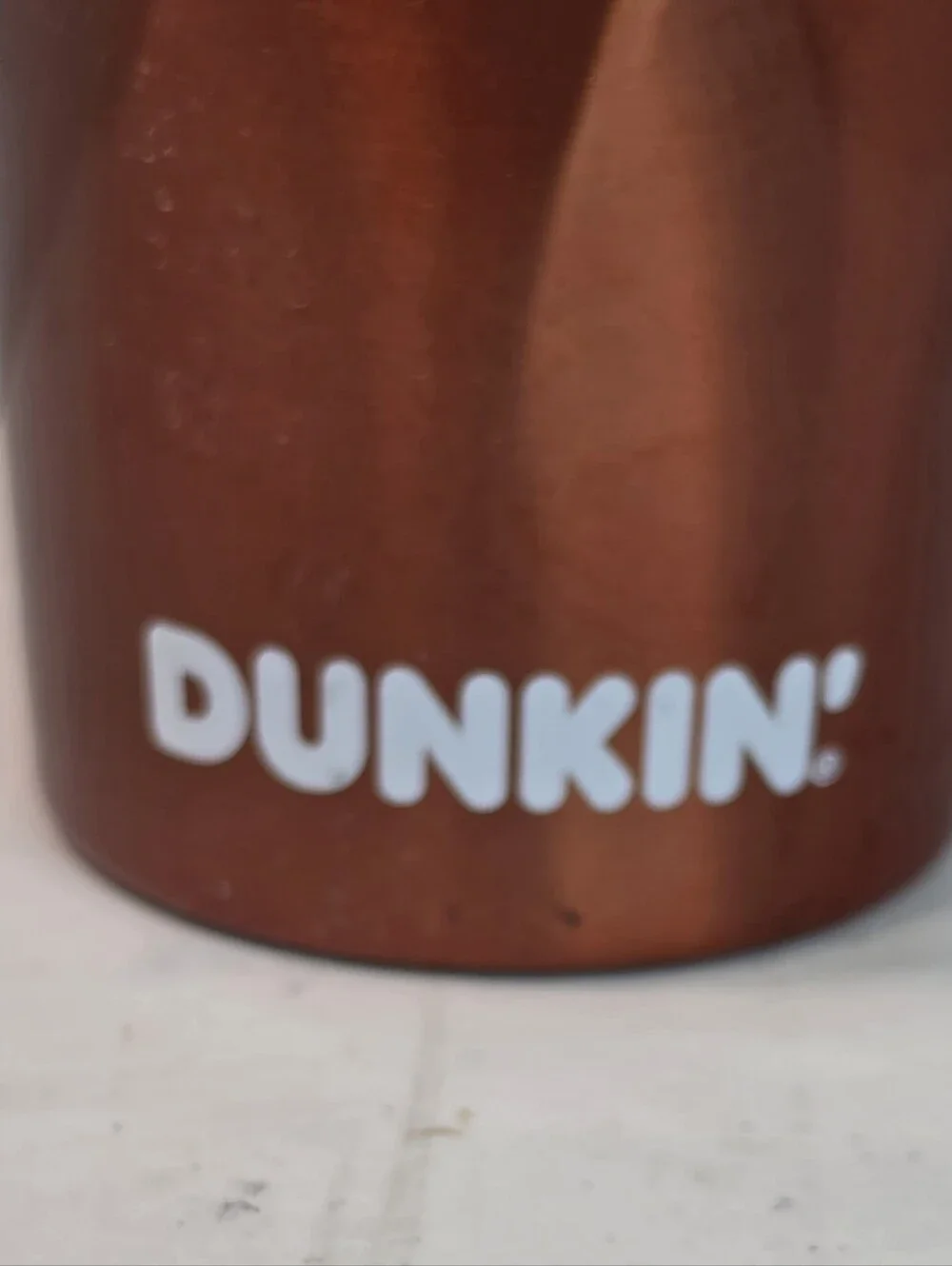 Dunkin' Donuts Fall 2022 Collection 24 oz Bronze Insulated Swirl Tumbler.